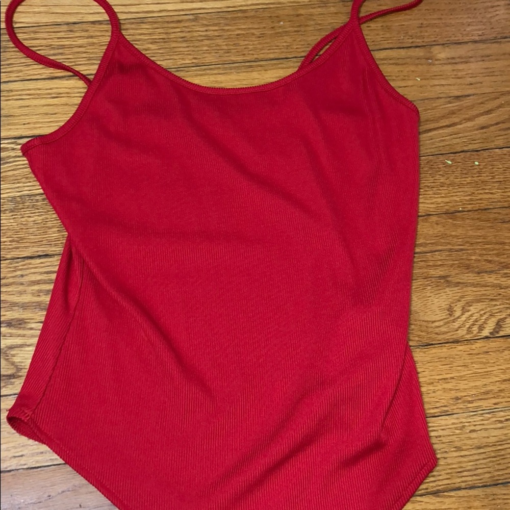 Red bodysuit